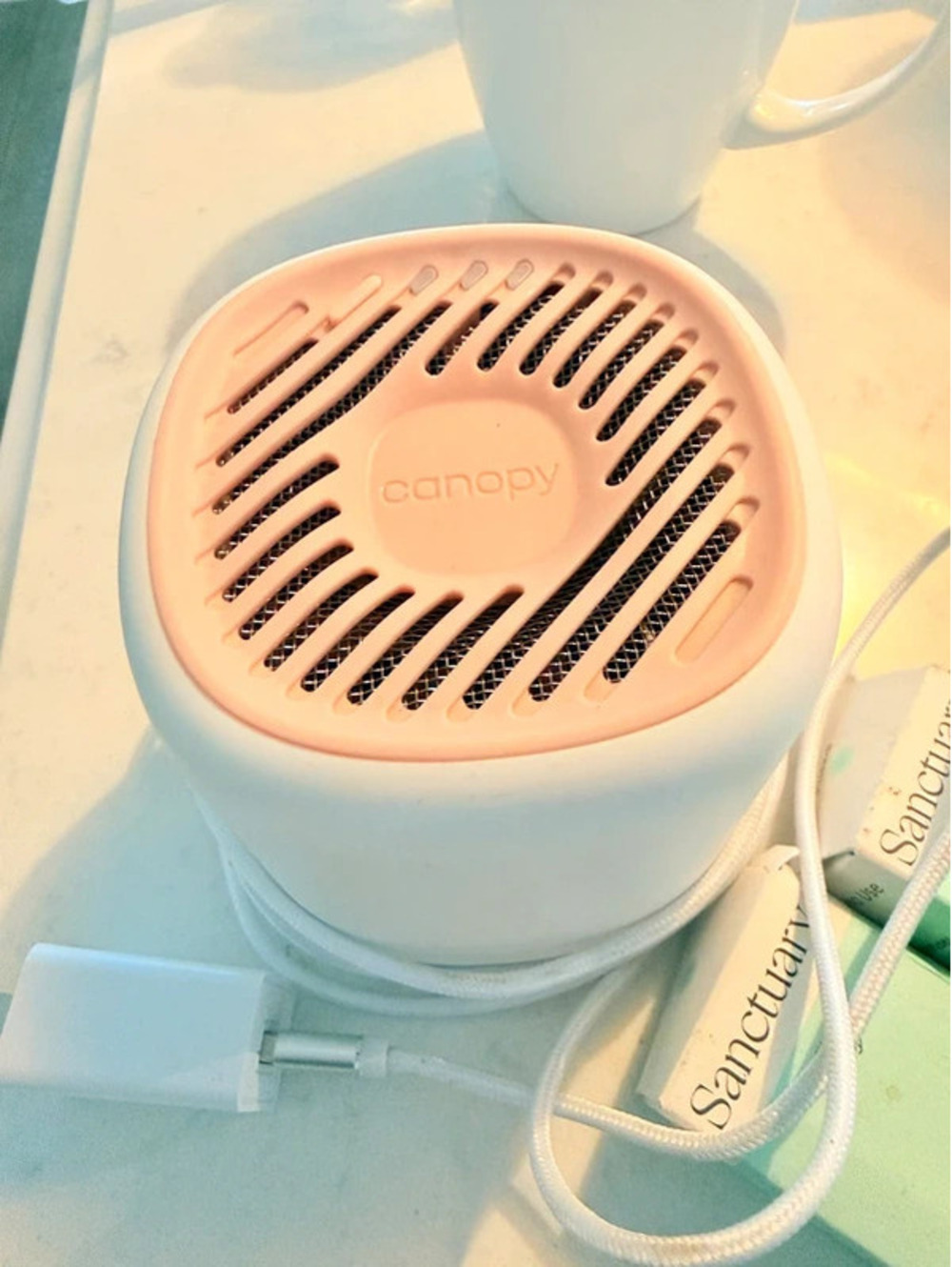 Canopy aroma diffuser with three scents